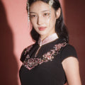 Sumi Black Artisan Embroidery | Neo-Chinese Dress（如苑）