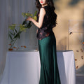 pine green| Cropped Fishtail Skirt（春渐）