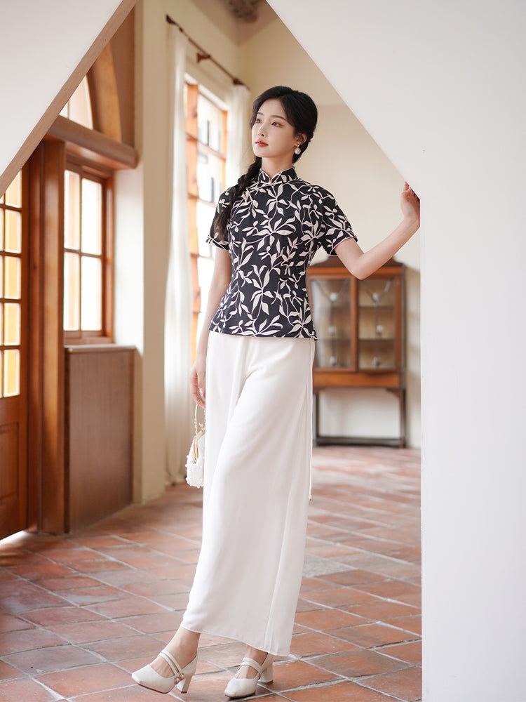 Sheer White| Wide-Leg Trousers（书裳）