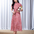 Rouge Pink   | Hand-Beaded Embellishment Dress（思悦）