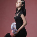 Sumi Black Artisan Embroidery | Neo-Chinese Dress（如苑）