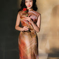 swoosh of sunset|Modern one-Pieces Qipao Dress（鎏光）