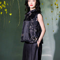 Deep purple - gray tone| Modern one-Pieces Qipao Top（阑霏）