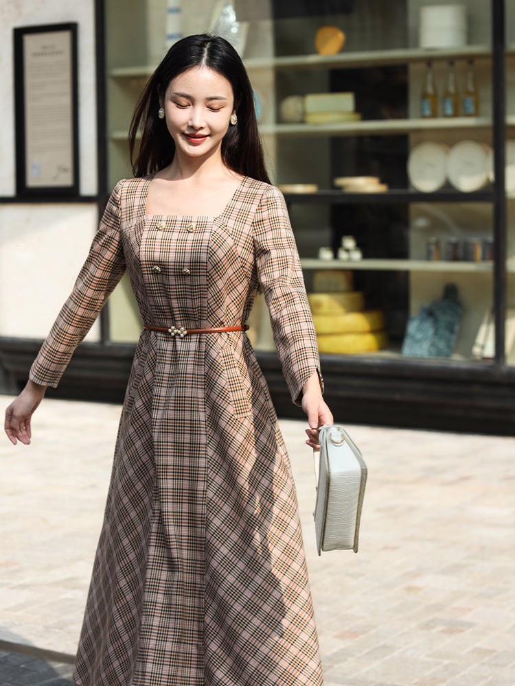 British Style | Classic Plaid Dress（熙悦）