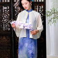 Transparent white|Butterfly Embroidery cardigan（淑蝶）