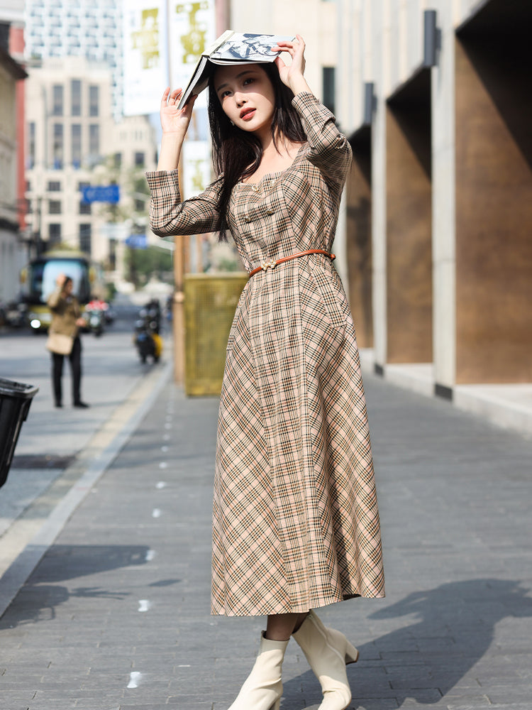 British Style | Classic Plaid Dress（熙悦）