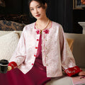 Vintage-Inspired Republic Era Schoolgirl Dress  | Velvet Cheongsam Top（琳悦）