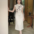 Taro Purple|Modern one-Pieces Qipao Dress（钰竹）