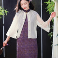 Transparent white|Butterfly Embroidery cardigan（淑蝶）