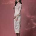 Rose Placement Print | Modern one-Pieces Qipao Dress（瑰颜）