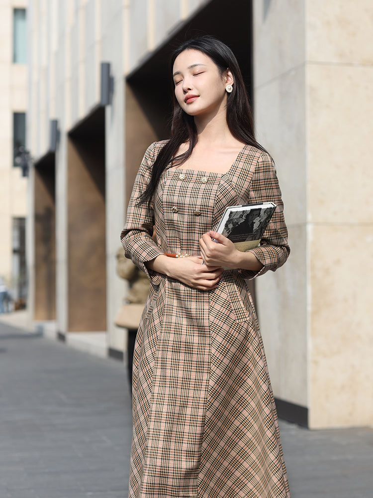 British Style | Classic Plaid Dress（熙悦）
