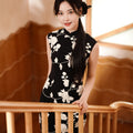 Ink and black|Modern one-Pieces Qipao Dress（舞黛）