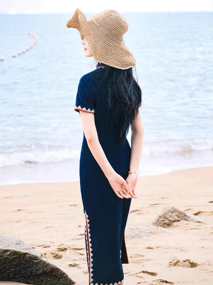 Ultramarine|Modern one-Pieces Qipao Dress（梓霖）