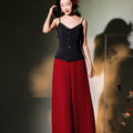 Vibrant Red|Modern Pleated Trousers(舒影）