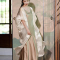 beige | Semi-Sheer Embroidered Sun Cover-Up (疏清)
