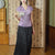 Lilac| Blouse with Exquisite Bamboo Patterns（玉茹）