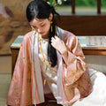 Dianthus Pink Embossed Jacquard  | Silk Cover-Up（晴妍）