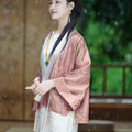 Dianthus Pink Embossed Jacquard  | Silk Cover-Up（晴妍）
