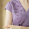 Lilac| Blouse with Exquisite Bamboo Patterns（玉茹）