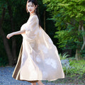 beige | Semi-Sheer Embroidered Sun Cover-Up (疏清)