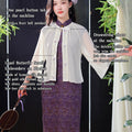 Transparent white|Butterfly Embroidery cardigan（淑蝶）