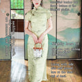 Light green color|Modern one-Pieces Qipao Dress（书瑾）