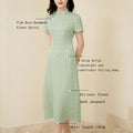 Pea - Green|Modern one-Pieces Qipao dress（陇月）