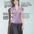 Lilac| Blouse with Exquisite Bamboo Patterns（玉茹）