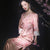Jade-Pink Jinling Satin "Kitten Chasing Butterflies" | Modern one-Pieces Qipao Dress(芳妍)