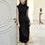 Black Minimalist Silk Burnout | Modern one-Pieces Qipao Dress(风琉璃)