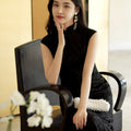 Black Minimalist Silk Burnout | Modern one-Pieces Qipao Dress(风琉璃)