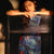 Red rose with Sapphire Blue Stretch Mesh Fabric|Full-length flared skirt(浣黎) - E·Beauty