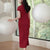 Haute Couture Red Acetate Fabric| Modern one-Pieces Qipao Dress（妗鸿） - E·Beauty