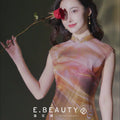 swoosh of sunset|Modern one-Pieces Qipao Dress（鎏光）