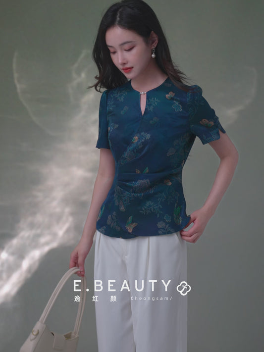 Linen White|straight legged pants（岫白）