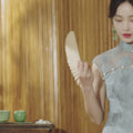 Celestial Aurora Blue Premium Lace | Modern one-Pieces Qipao Dress (雅瓷)