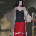 Vibrant Red|Modern Pleated Trousers(舒影）