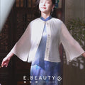 Transparent white|Butterfly Embroidery cardigan（淑蝶）