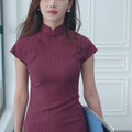 High stretch chiffon|Modern one-Pieces Qipao Dress（灵罗）