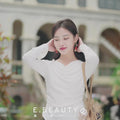 Milky White Long-Sleeve Knit | Contemporary Chinese-Inspired Top（南汐）