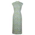Soft green painterly print| Modern one-Pieces Qipao Dress（婺曼） - E·Beauty
