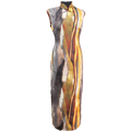 Artistic Vintage in Oil-Painting Tones | Modern one-Pieces Qipao Dress(玟歌)