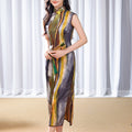 Artistic Vintage in Oil-Painting Tones | Modern one-Pieces Qipao Dress(玟歌)