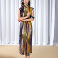 Artistic Vintage in Oil-Painting Tones | Modern one-Pieces Qipao Dress(玟歌)