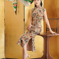 Luxury Italian milled stretch velvet| Modern one-Pieces Qipao Dress（知熹） - E·Beauty